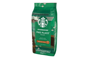 Кофе натуральный жареный в зернах Pike place roast Starbucks м/у 450г