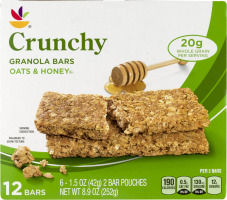 Ahold Crunchy Granola Bars Oats & Honey - 6 CT