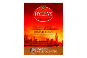 Чай черный байховый цейлонский цельнолистовой Английский аристократический Hyleys к/у 500г