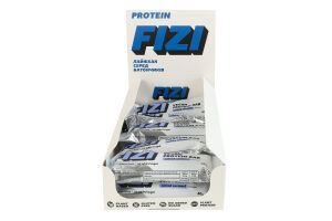 Батончик протеиновый в глазури с начинкой со вкусом карамели и арахисом с подсластителями Salted caramel Fizi м/у 40г