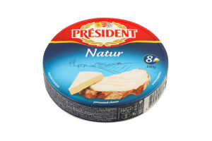 Сыр плавленый 45% порционный Natur President к/у 8х17.5г