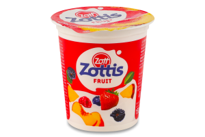 Йогурт 0.1% Малина, персик, полуниця, лісові ягоди Fruit Zottis Zott ст 150г в асорт
