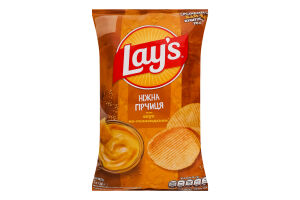 Чипсы картофельные со вкусом соуса по-голландски Нежная горчица Lay's м/у 95г