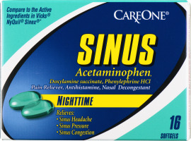CareOne Sinus Nighttime Softgels - 16 CT