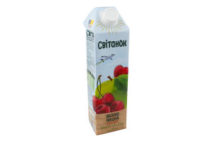 Нектар освітлений пастеризований Яблуко-вишня Світанок т/п 0.95л