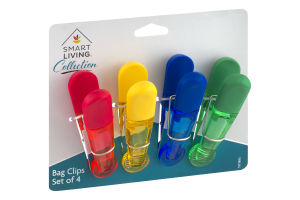 Smart Living Collection Bag Clips - 4 CT