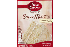 Betty Crocker Super Moist Cake Mix Golden Vanilla