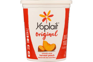 Yoplait Original Low Fat Yogurt Smooth Style Harvest Peach