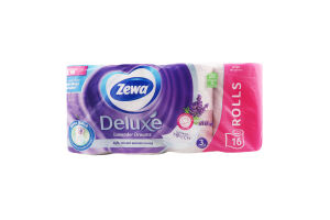 Папір туалетний 3-х шаровий Lavender dreams Deluxe Zewa 16шт
