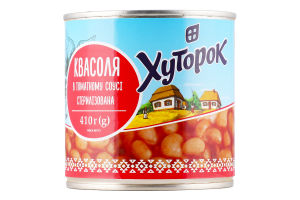 Квасоля Хуторок в томатному соусі 425мл х10