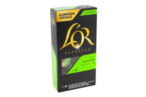 Кава натуральна смажена мелена у капсулах Lungo Elegante Espresso L’OR к/у 52г