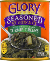Glory Foods Seasoned Southern Style Turnip Greens with Diced Turnips