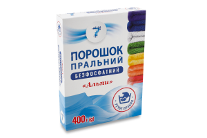 Порошок пральний безфосфатний для ручного прання Альпи 7 400г