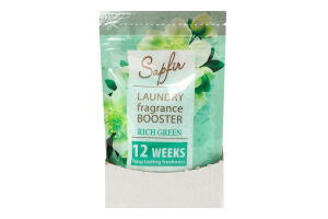 Кондиціонер для прання парфумований в гранулах Rich green Aroma Sapfir 120г