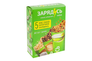 Набор батончиков микс 5 вкусов Зарядись Verde к/у 145г