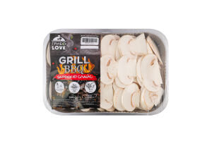 Шампиньоны свежие Барбекю слайс Grill BBQ Грибо Love лоток 350г
