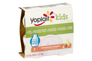 Yoplait Kids Low Fat Yogurt Mickey Mouse Clubhouse Strawberry Banana