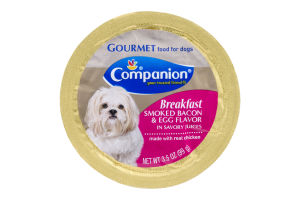 Companion Gourmet Breakfast Food for Dogs Smoked Bacon & Egg Flavor
