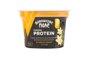 Пудинг 2.2% молочний з підсолоджувачами збагачений молочним білком зі смаком ванілі Protein Волошкове поле ст 200г