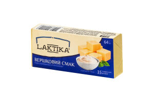 Продукт сырный 35% молокосодержащий плавленый Сливочный вкус Laktika м/у 64г
