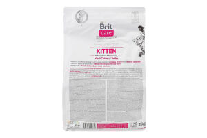 Корм сухой для котят Fresh Chicken&Turkey Kitten Care Brit м/у 2кг