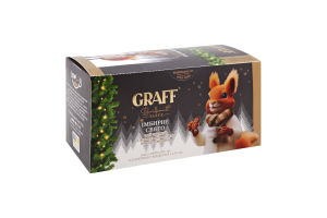 Чай черный байховый с имбирем, корицей и кардамоном Имбирный праздник Graff к/у 20х1.8г