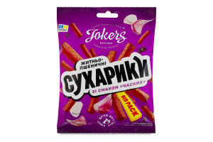 Сухарики ржано-пшеничные Чеснок Big pack Jokers м/у 100г
