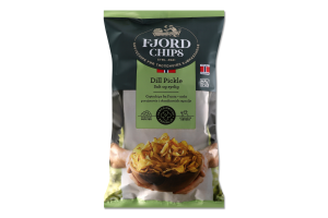 Чипси Fjord Chips картопляні маринований огірок