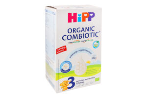Смесь молочная сухая для детей от 12мес 3 Organic combiotic Hipp к/у 500г