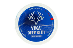 Порції нікотиновмісні з підсолоджувачами Vika Deep blue Siberian mint 20шт