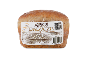 Хлеб пшеничный бездрожжевой на закваске Бабушкин Хлібний Гурман м/у 400г