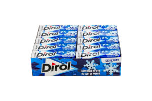 Резинка жевательная без сахара с подсластителями Морозная мята Dirol м/у 14г