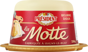 Масло кислосливочное 82% La motte President п/у 250г