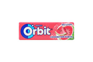 Резинка жевательная без сахара Сочный арбуз Orbit м/у 14г