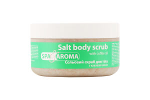 Скраб для тела солевой с кофейным маслом Spa&Aroma 250мл