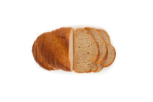 Батон половинка в нарезке Цельнозерновой Рома м/у 0.225кг