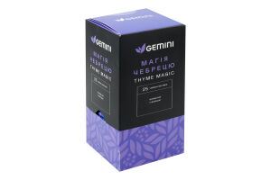 Бленд чаю кенійського чорного і чебрецю з м'ятою та ароматом персика Магія чебрецю Gemini в/с к/у 25х1.5г