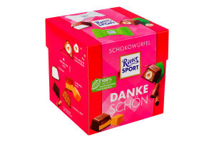 Шоколад молочный Thank you Шоколадные кубы Ritter Sport к/у 176г