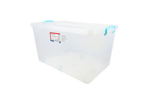 Контейнер для зберігання з кришкою на колесах 50л №M-472 Ucsan Plastik 1шт