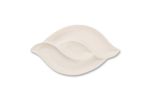 Блюдо біле кераміка на 3секції 40*23см