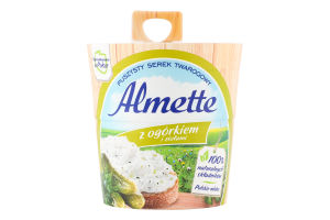 Сир 63% вершковий з огірками та травами Almette ст 150г