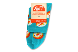 Носки женские Лівий&Правий Донат 23-25 бирюза
