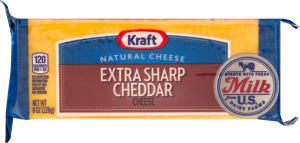 Kraft Natural Cheese Extra Sharp Cheddar