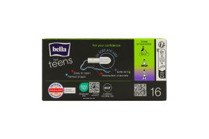 Тампони For teens super 16шт Bella