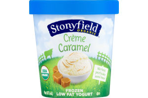 Stonyfield Organic Creme Caramel Frozen Low Fat Yogurt