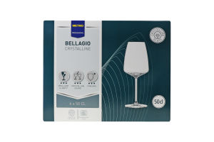 Бокалы для красного вина 500мл №124205 Bellagio Metro Professional 6шт