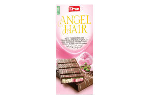 Шоколад молочный с фисташками и пишмание Angel hair Elvan к/у 150г