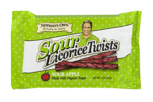 Newman's Own Sour Licorice Twists Sour Apple
