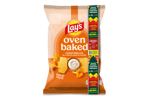 Чипсы картофельные запеченные со вкусом лисичек в сметане Oven Baked Lay's м/у 110г