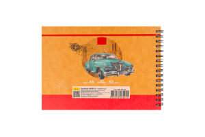 Скетчбук Крафт А5 білий ватман на пружині 32аркуші Апельсин